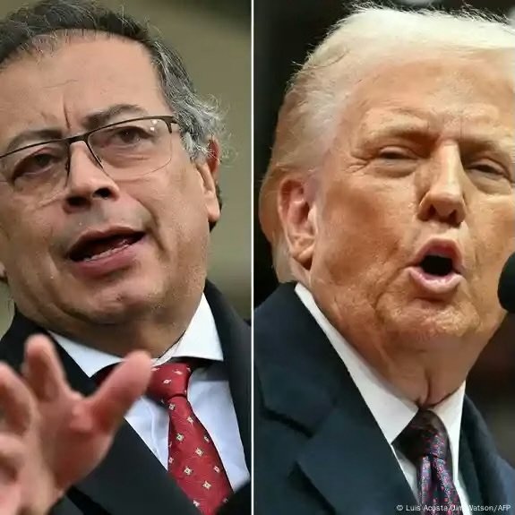 Gustavo Petro y Donald Trump en mutuo ataque verbal